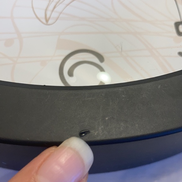 Silent Floral Wall Clock Non Ticking 10 inch Decorative  (Lotus Black) - Picture 7 of 8